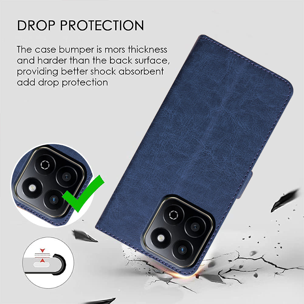 Premium Wallet Flip Cover for Honor X7c 5G