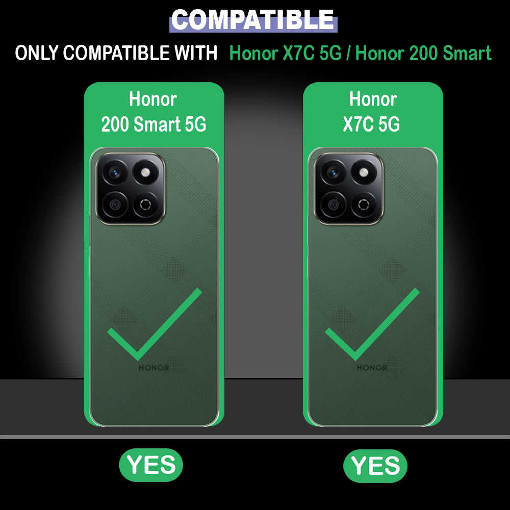 Premium Wallet Flip Cover for Honor X7c 5G