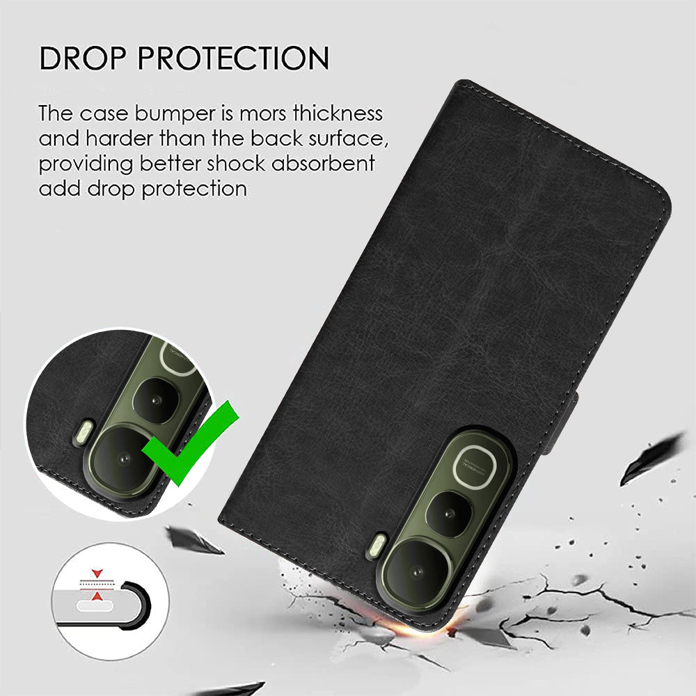 Premium Wallet Flip Cover for Vivo Y400 5G