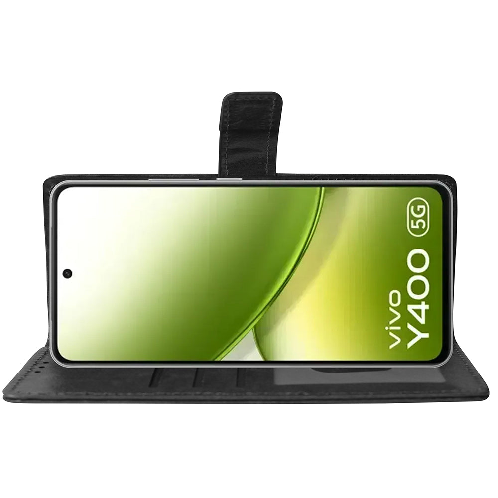 Premium Wallet Flip Cover for Vivo Y400 5G