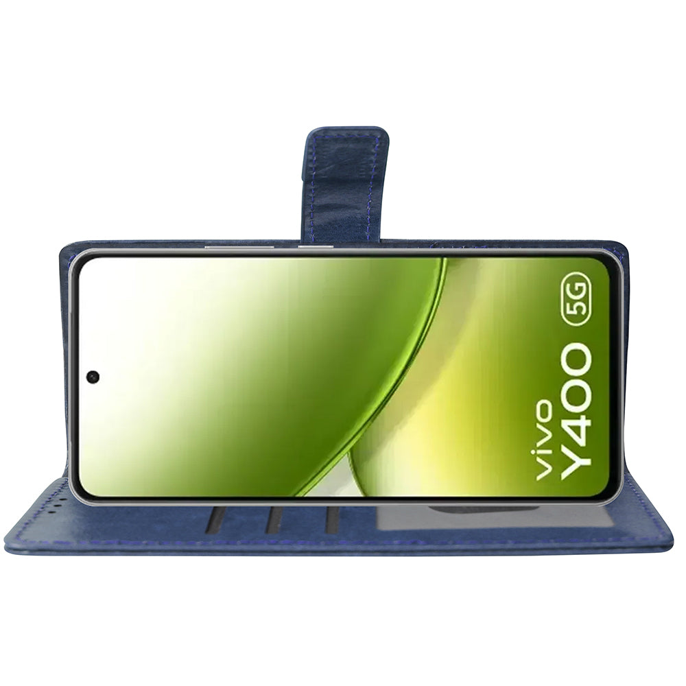 Premium Wallet Flip Cover for Vivo Y400 5G