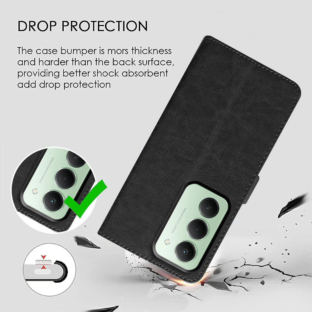 Premium Wallet Flip Cover for Mi Redmi 15 5G