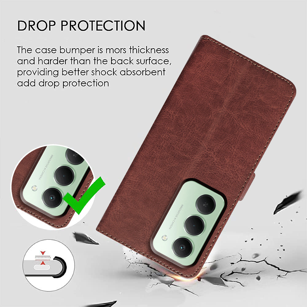 Premium Wallet Flip Cover for Mi Redmi 15 5G