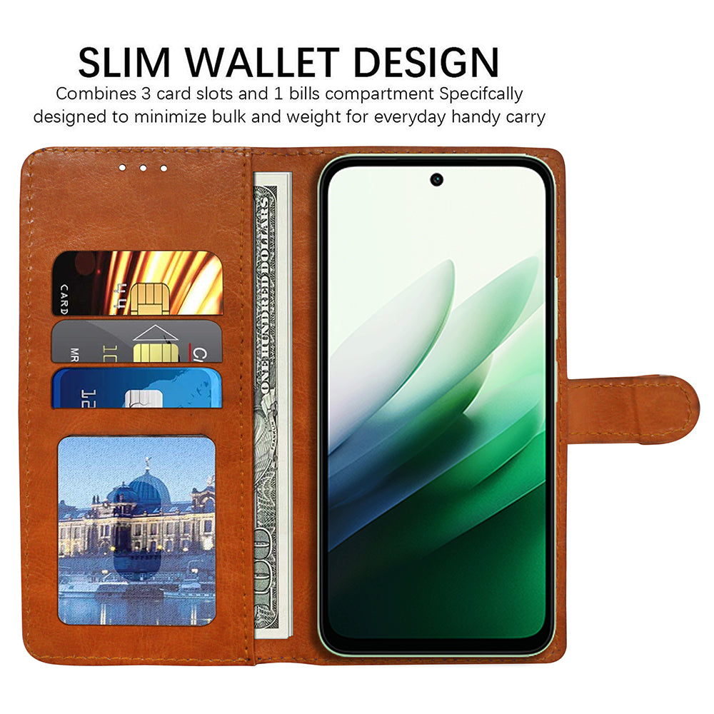 Premium Wallet Flip Cover for Mi Redmi 15 5G