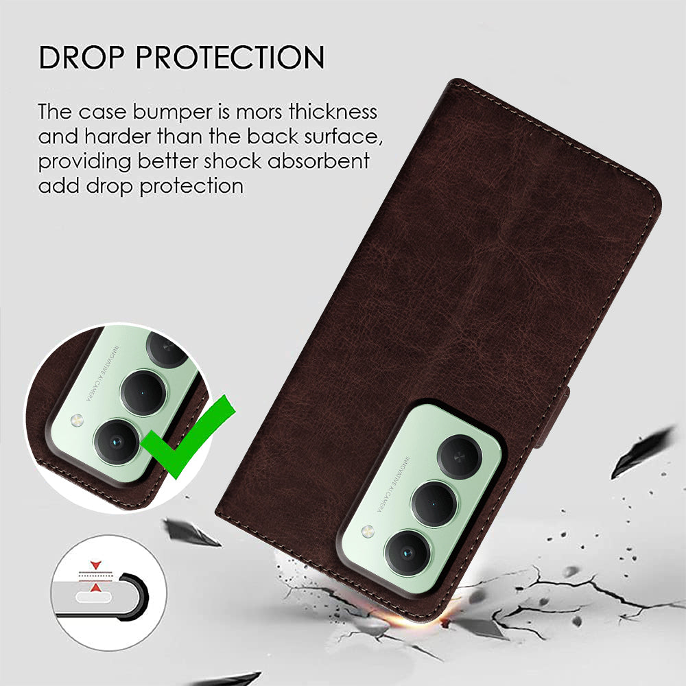 Premium Wallet Flip Cover for Mi Redmi 15 5G