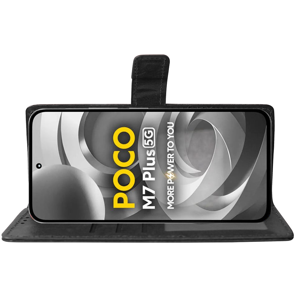 Premium Wallet Flip Cover for Poco M7 Plus 5G