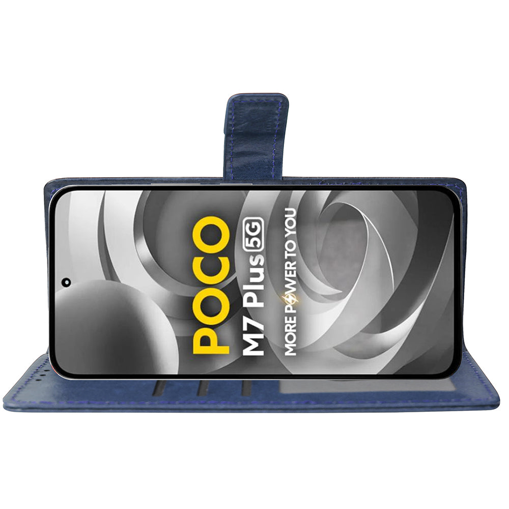 Premium Wallet Flip Cover for Poco M7 Plus 5G
