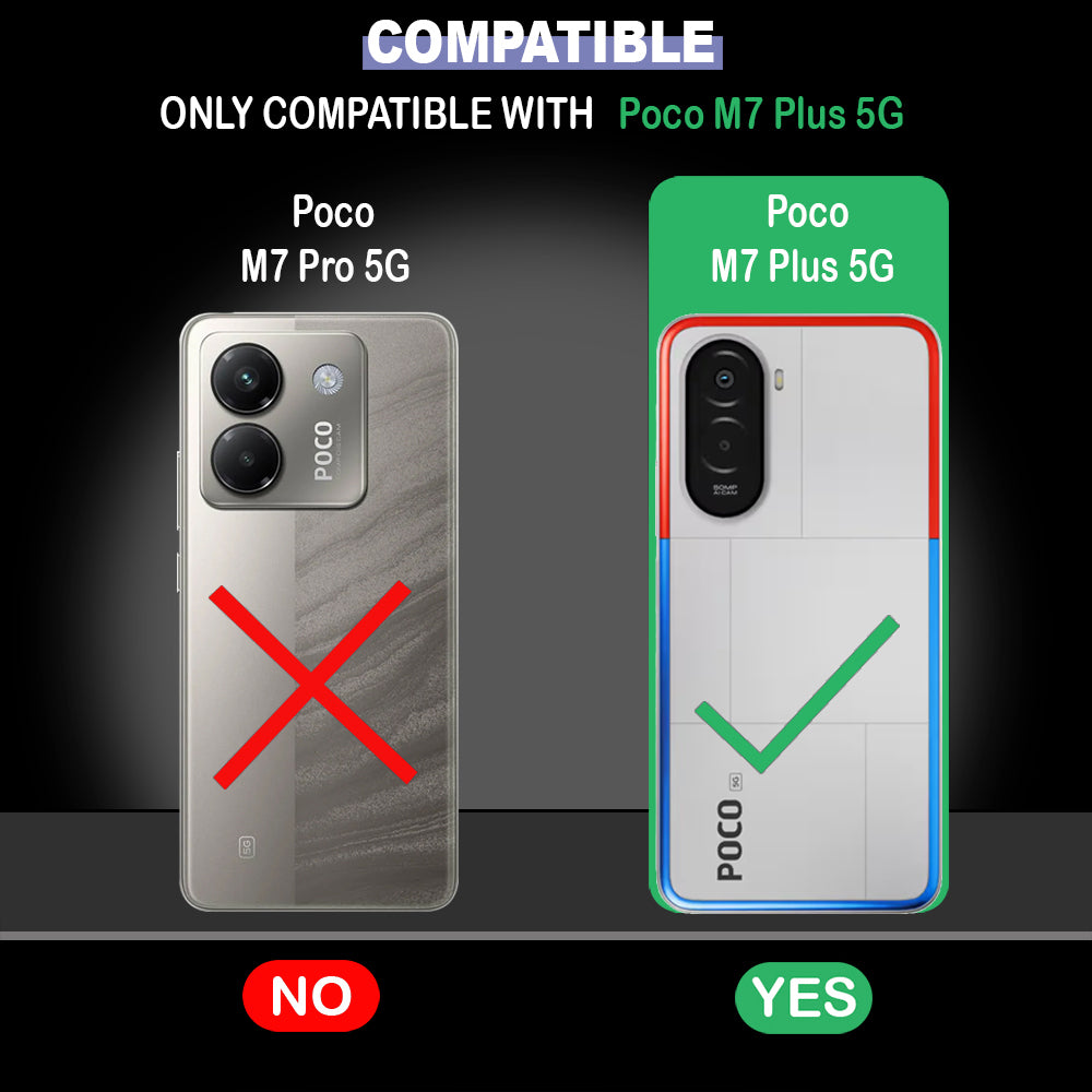 Premium Wallet Flip Cover for Poco M7 Plus 5G
