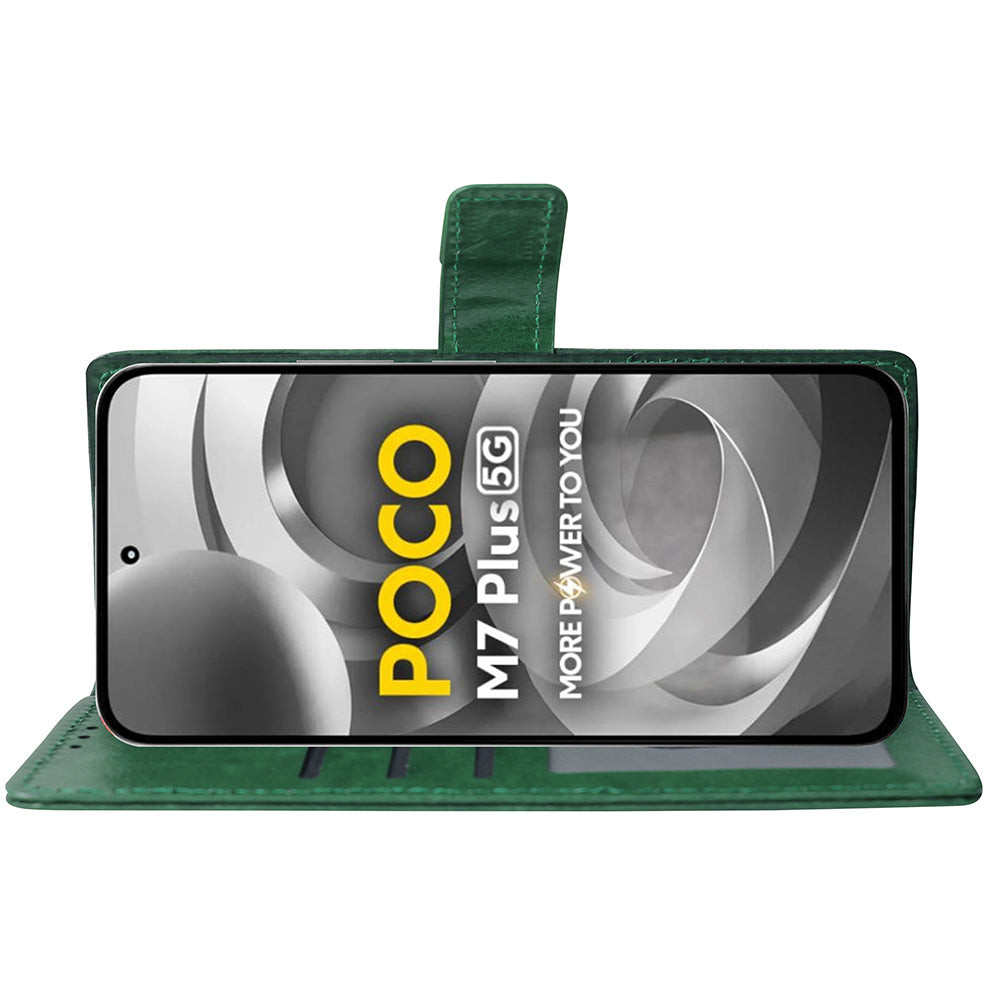 Premium Wallet Flip Cover for Poco M7 Plus 5G