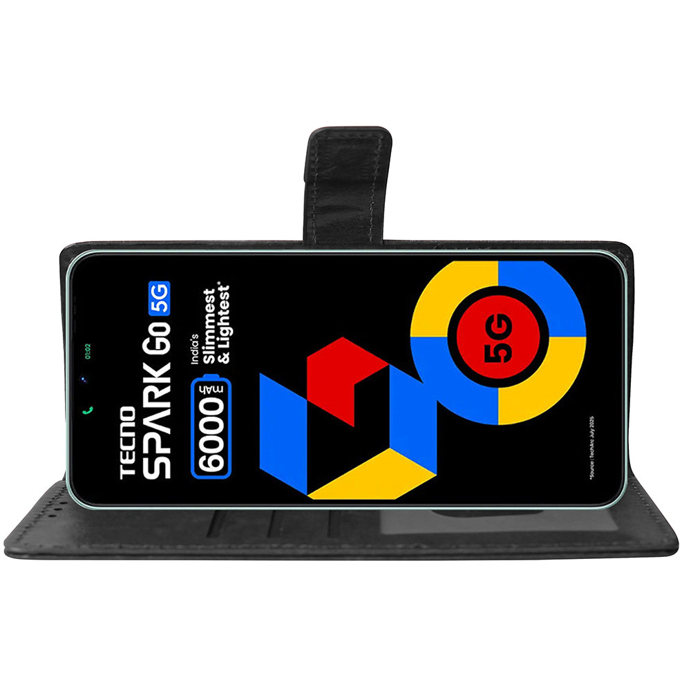 Premium Wallet Flip Cover for Tecno Spark Go 5G