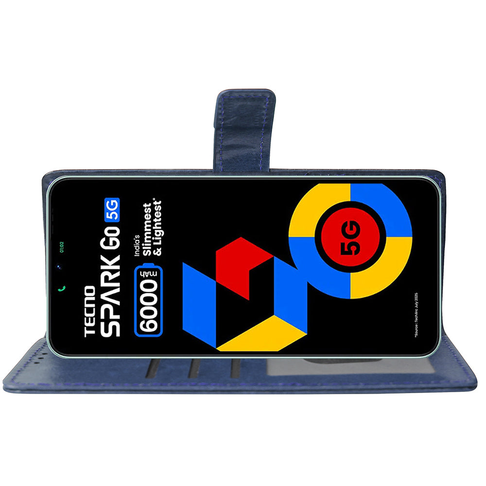Premium Wallet Flip Cover for Tecno Spark Go 5G
