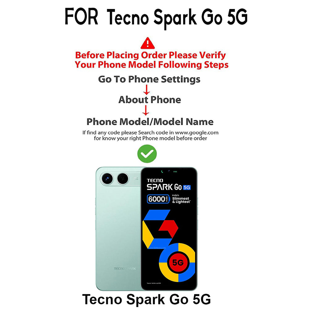 Premium Wallet Flip Cover for Tecno Spark Go 5G