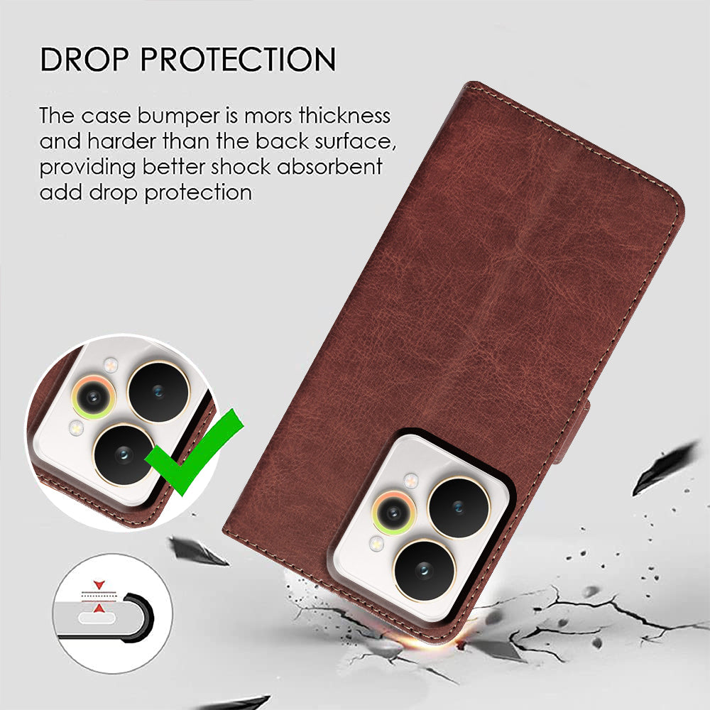 Premium Wallet Flip Cover for Realme 15 Pro 5G