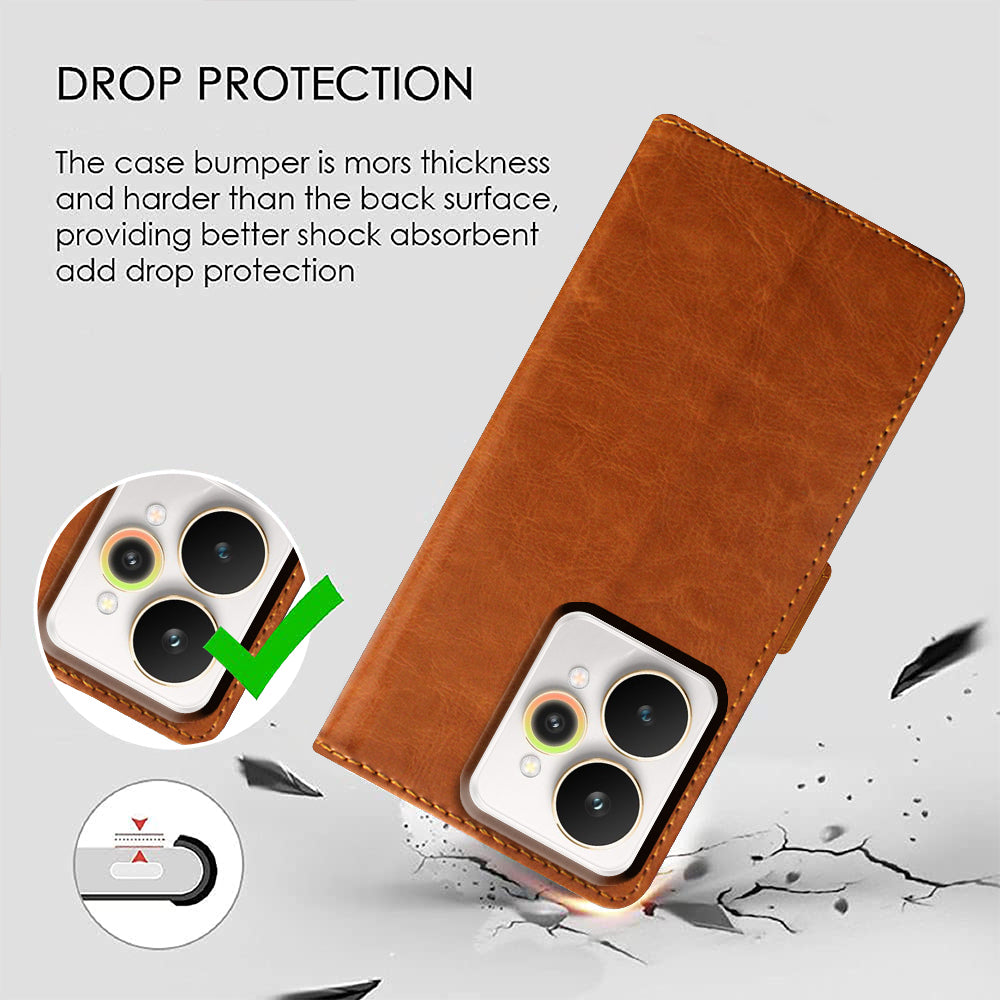 Premium Wallet Flip Cover for Realme 15 Pro 5G