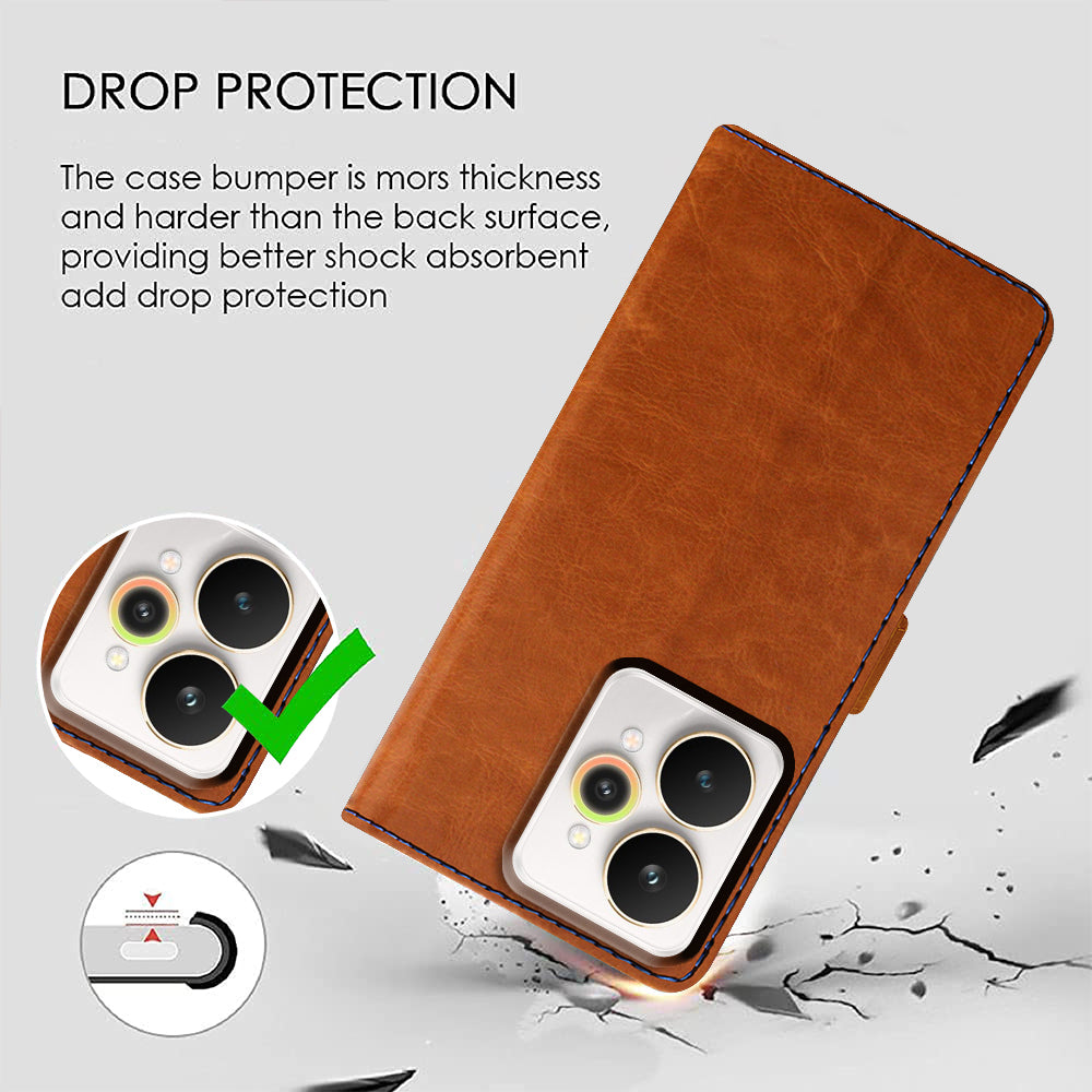 Premium Wallet Flip Cover for Realme 15 Pro 5G