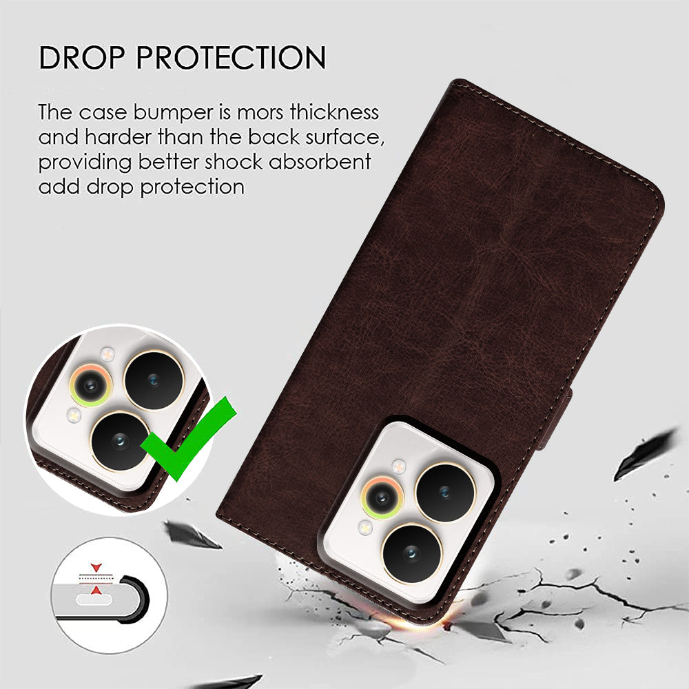 Premium Wallet Flip Cover for Realme 15 Pro 5G