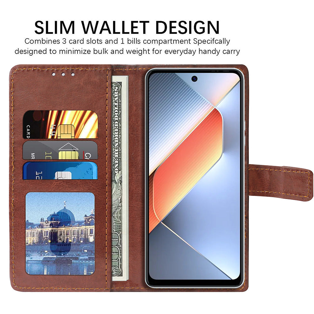 Premium Wallet Flip Cover for Tecno Pova 6 Neo 4G
