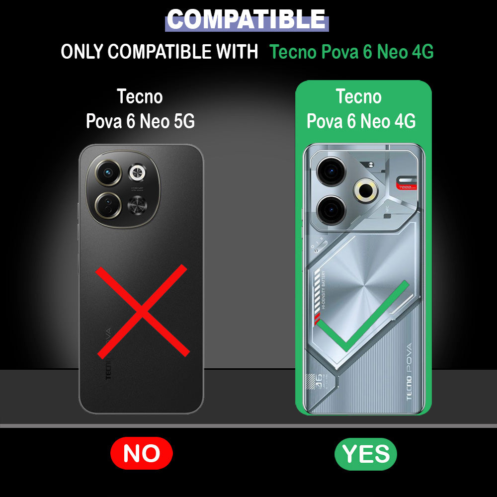 Premium Wallet Flip Cover for Tecno Pova 6 Neo 4G