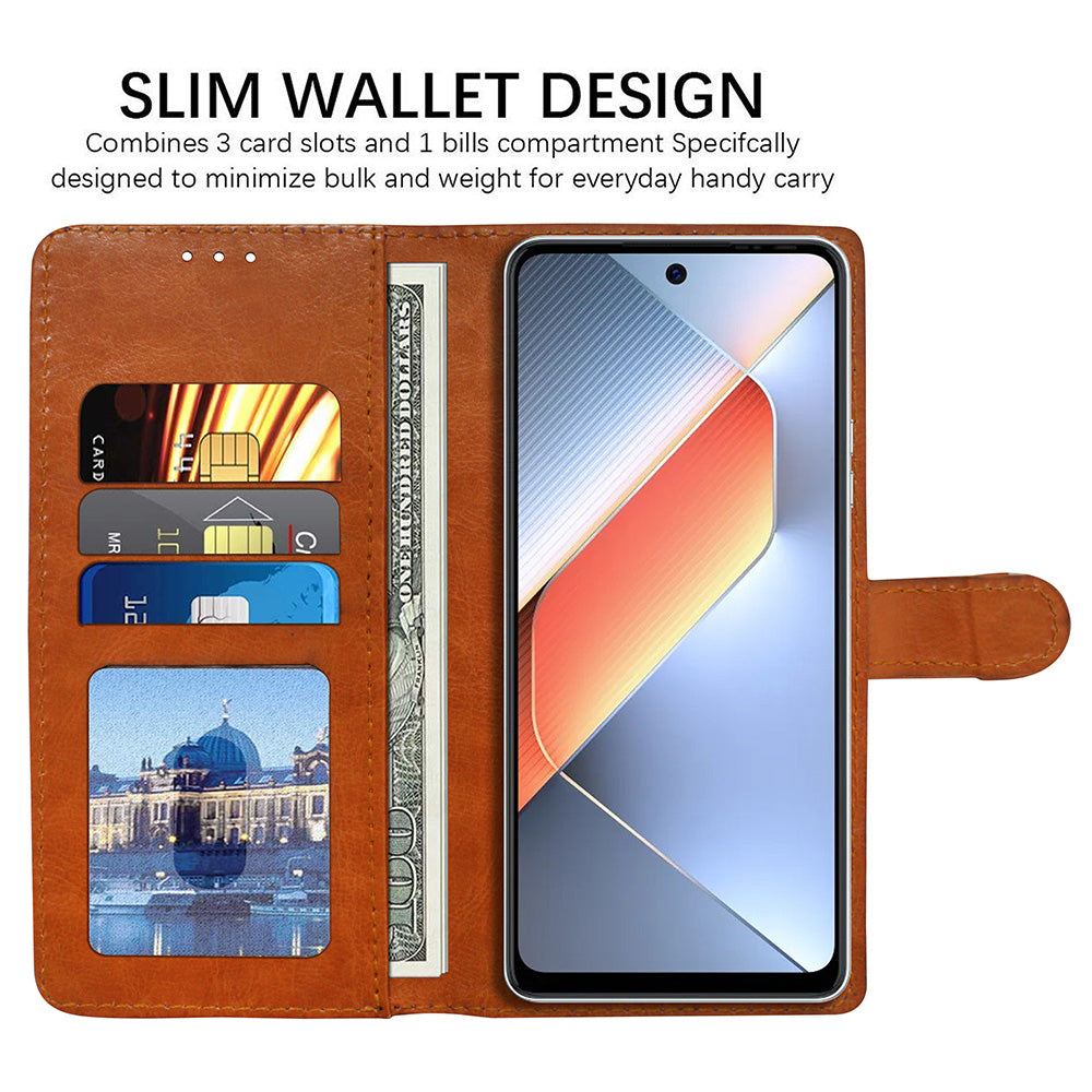 Premium Wallet Flip Cover for Tecno Pova 6 Neo 4G