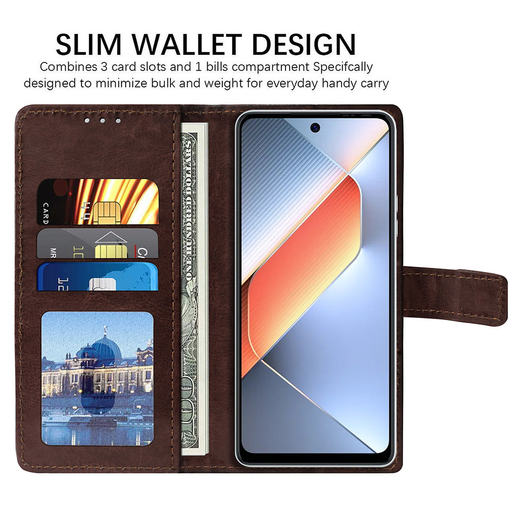 Premium Wallet Flip Cover for Tecno Pova 6 Neo 4G