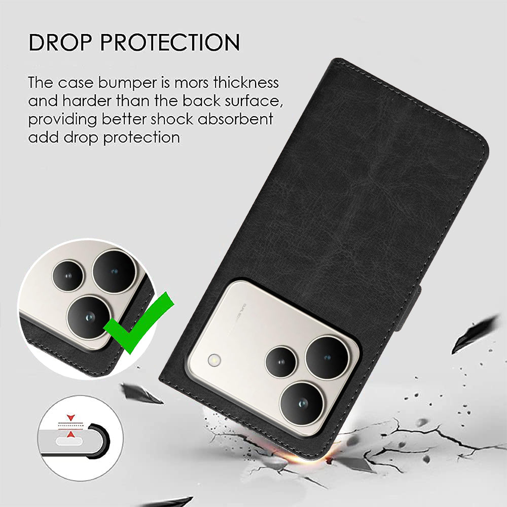 Premium Wallet Flip Cover for Realme P4 5G