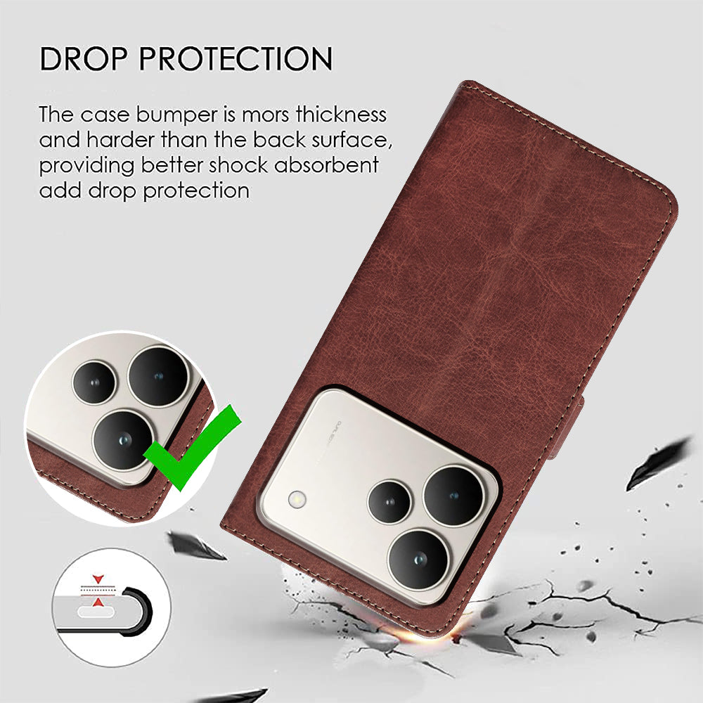 Premium Wallet Flip Cover for Realme P4 5G