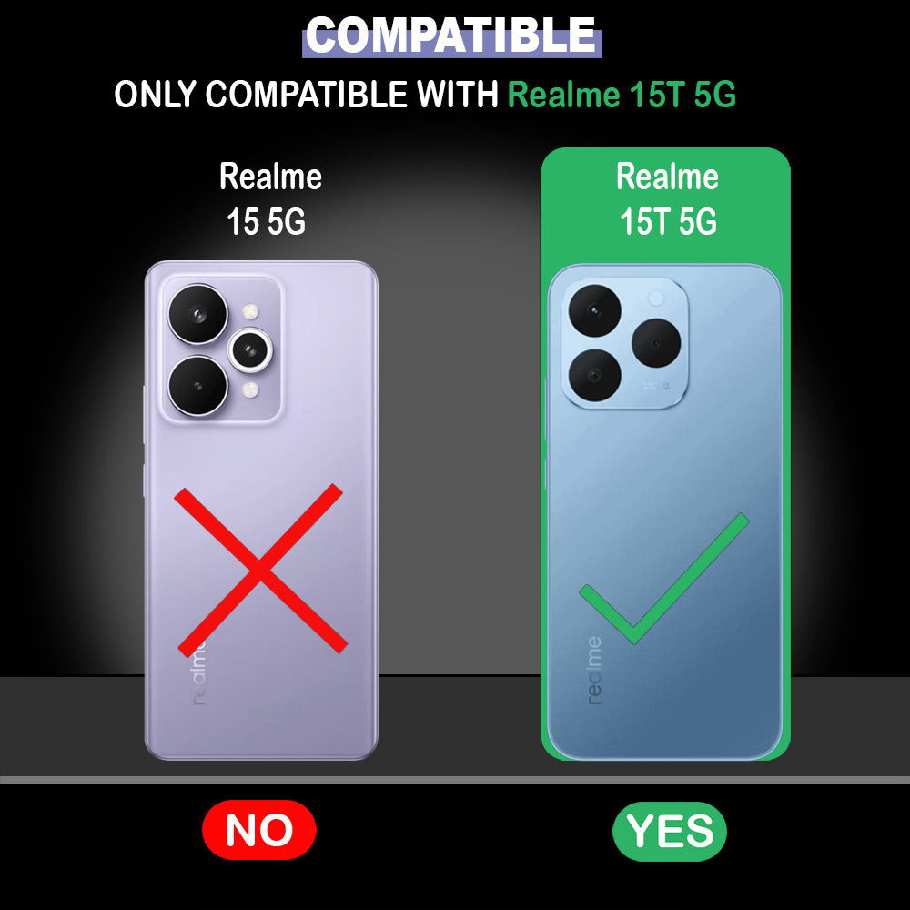 Premium Wallet Flip Cover for Realme 15T 5G