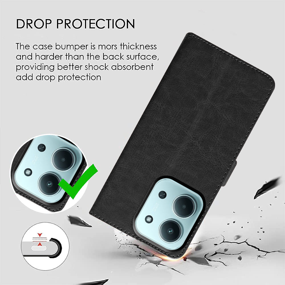 Premium Wallet Flip Cover for Mi Redmi 15C 4G / 15C 5G