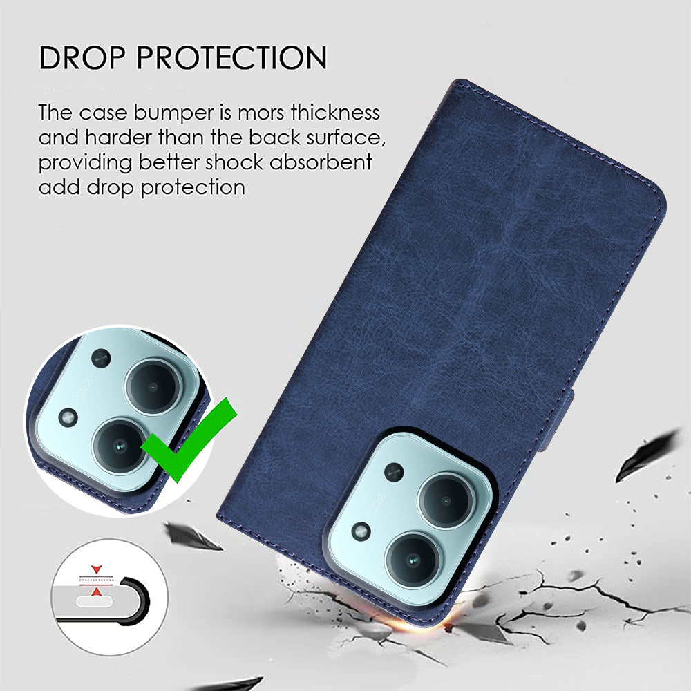 Premium Wallet Flip Cover for Mi Redmi 15C 4G / 15C 5G