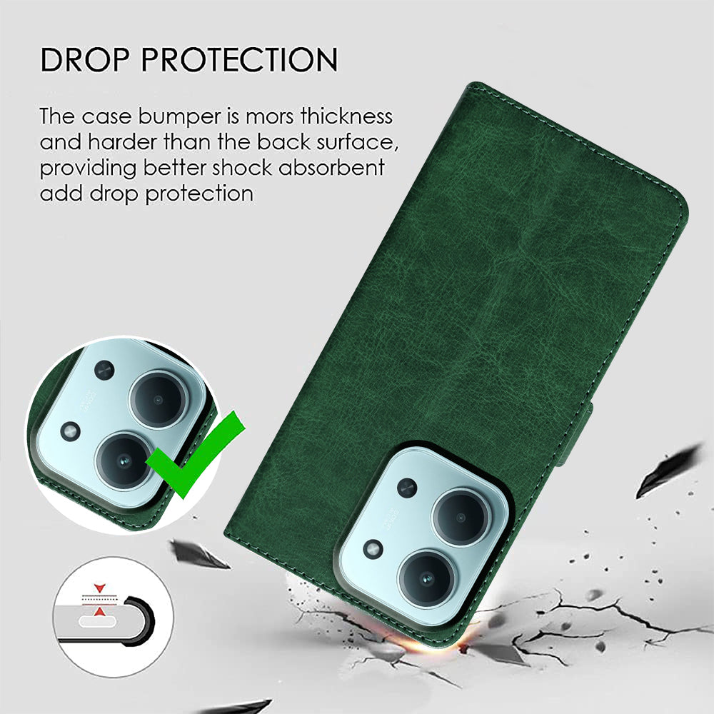 Premium Wallet Flip Cover for Mi Redmi 15C 4G / 15C 5G