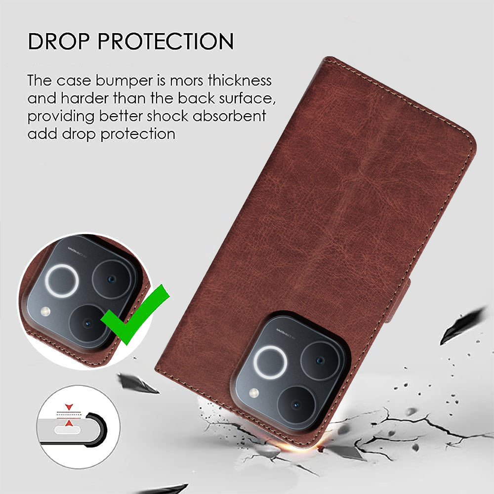 Premium Wallet Flip Cover for Realme Narzo 80 Lite 4G / C71 4G