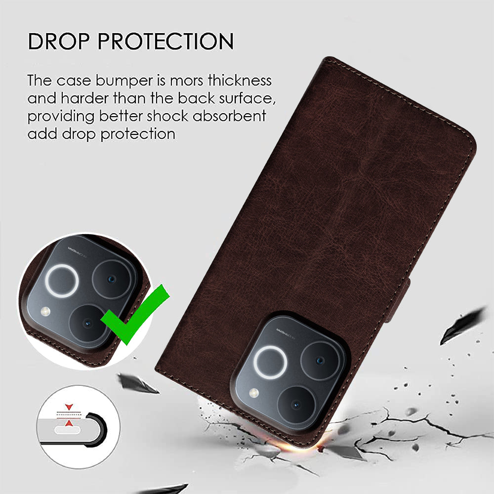 Premium Wallet Flip Cover for Realme Narzo 80 Lite 4G / C71 4G