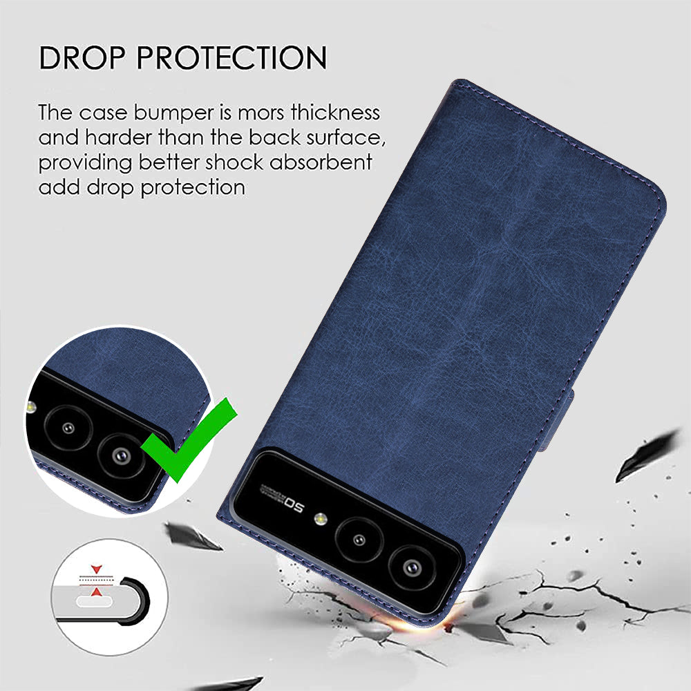 Premium Wallet Flip Cover for Lava Blaze AMOLED 2 5G
