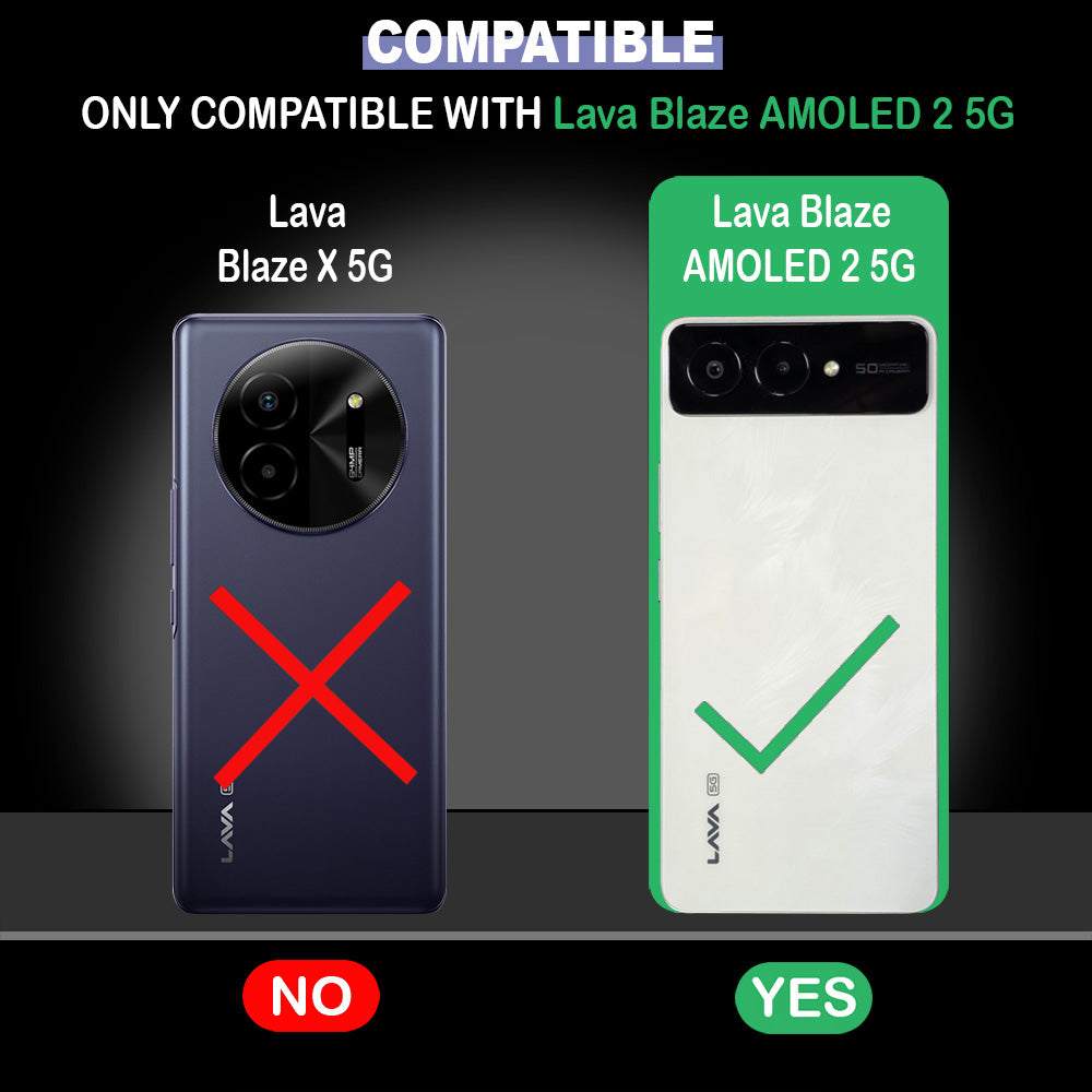 Premium Wallet Flip Cover for Lava Blaze AMOLED 2 5G