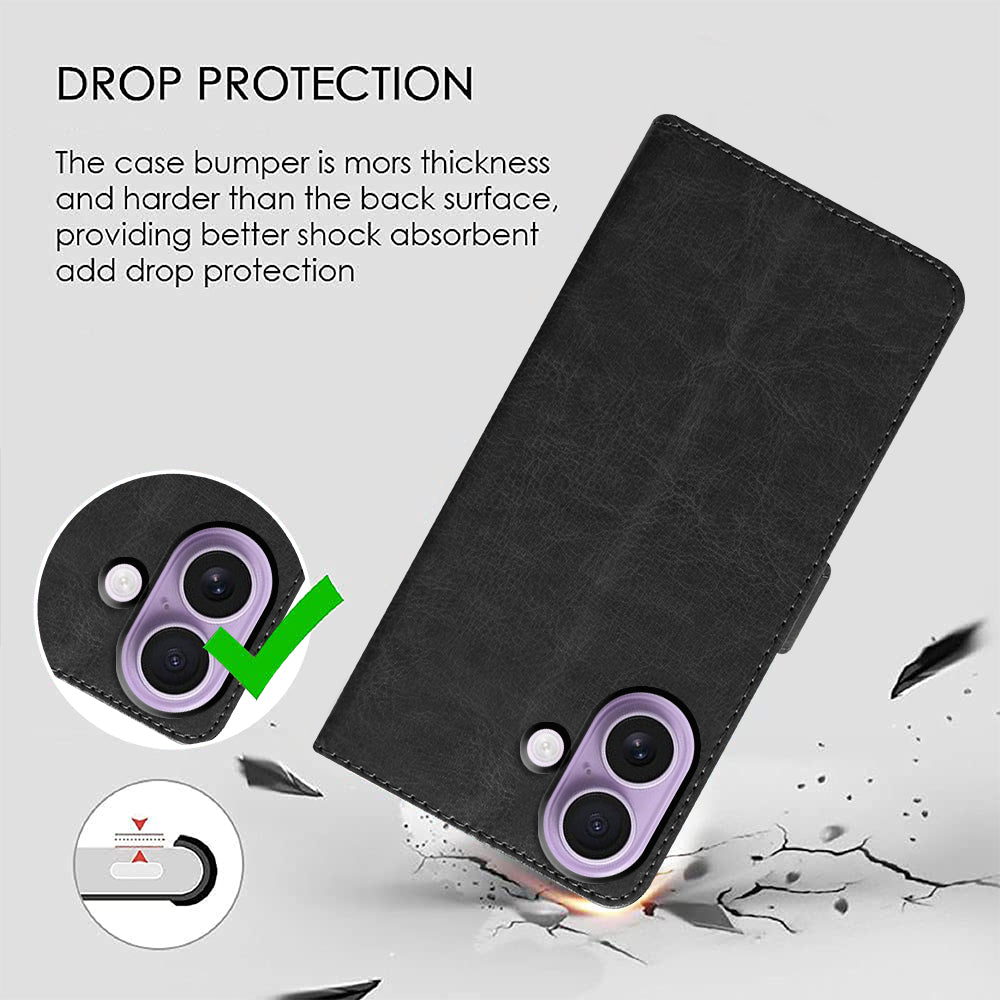 Premium Wallet Flip Cover for Apple iPhone 17