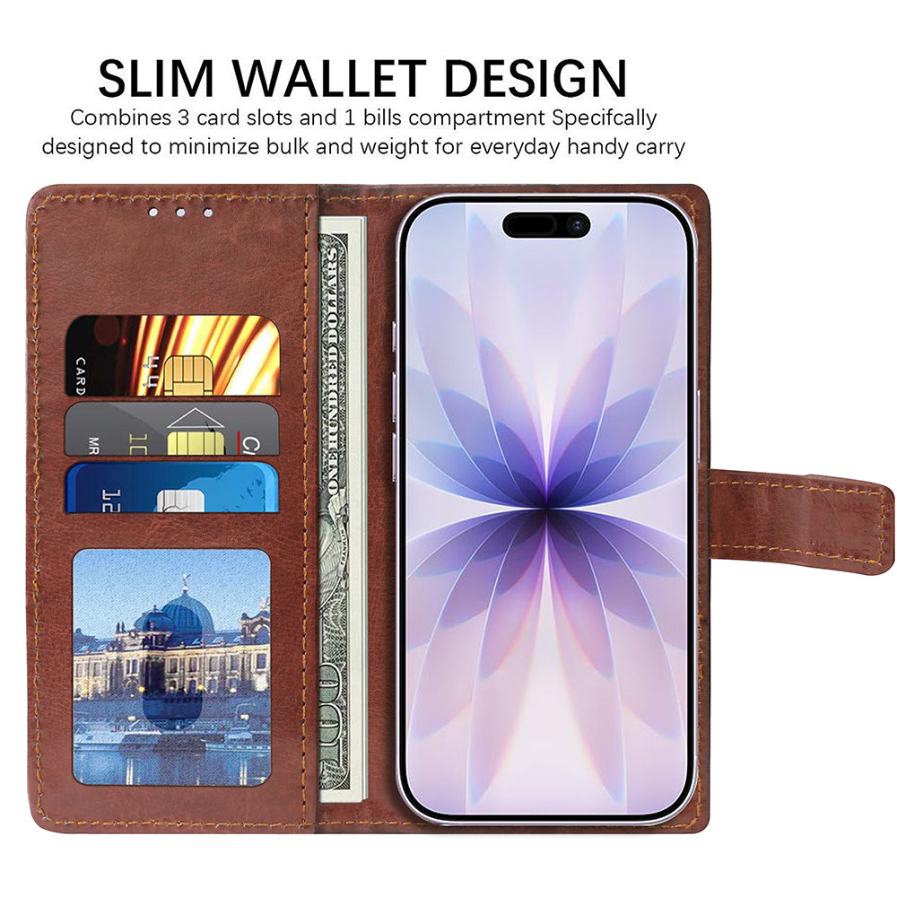 Premium Wallet Flip Cover for Apple iPhone 17