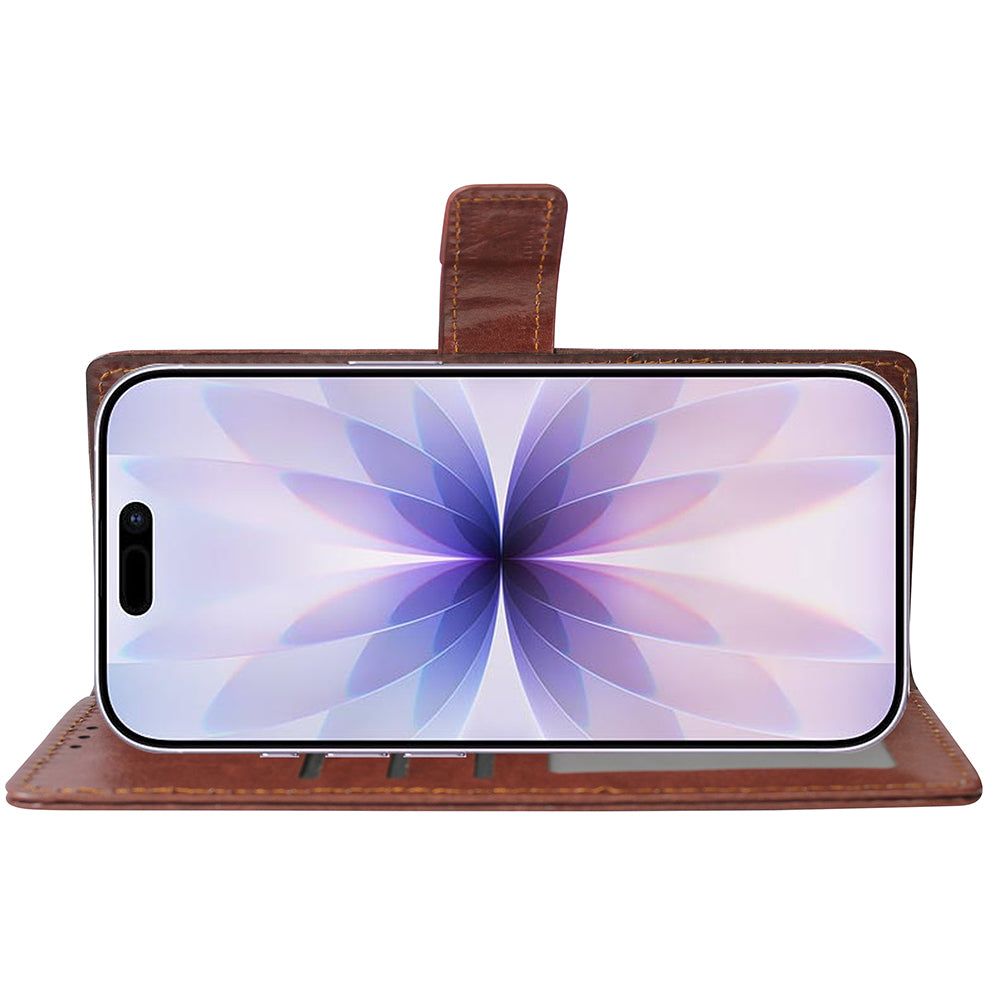 Premium Wallet Flip Cover for Apple iPhone 17