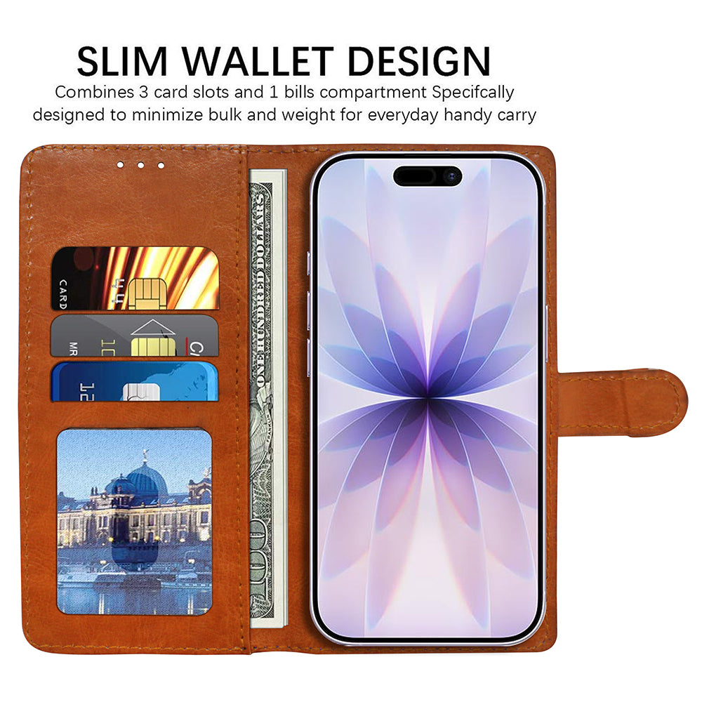 Premium Wallet Flip Cover for Apple iPhone 17