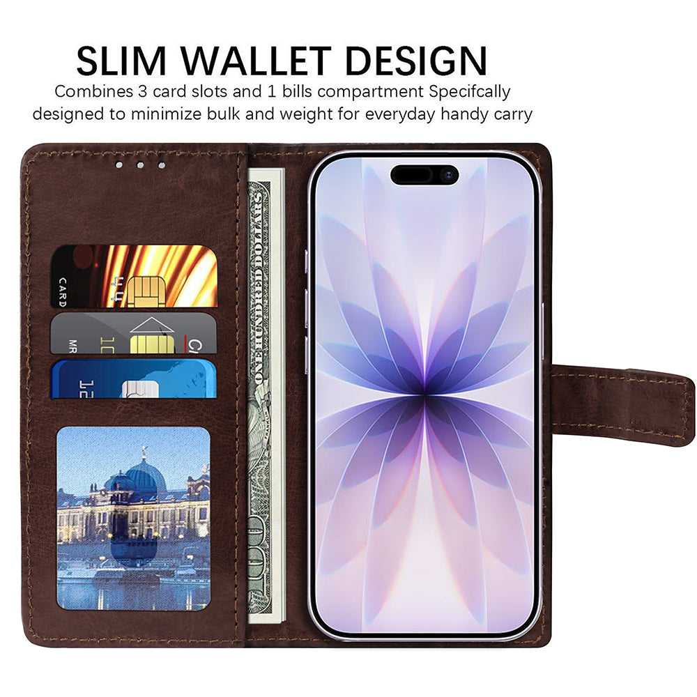 Premium Wallet Flip Cover for Apple iPhone 17
