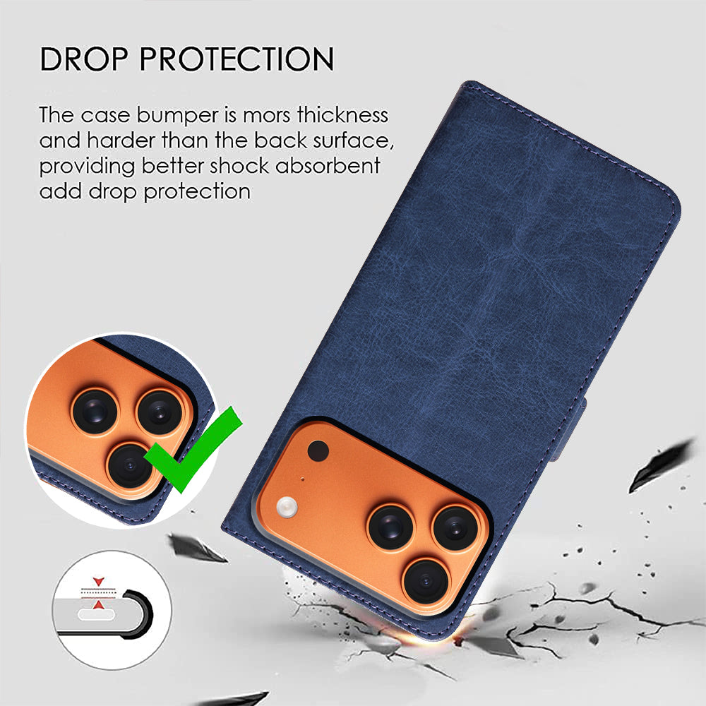 Premium Wallet Flip Cover for Apple iPhone 17 Pro Max