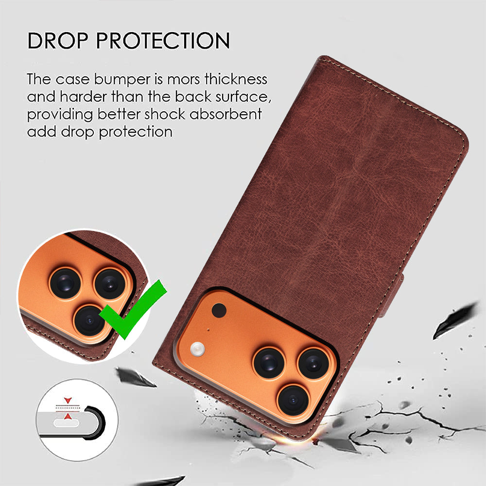 Premium Wallet Flip Cover for Apple iPhone 17 Pro Max