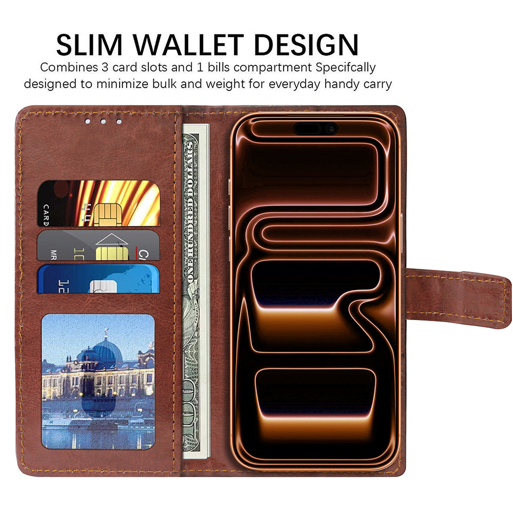 Premium Wallet Flip Cover for Apple iPhone 17 Pro Max