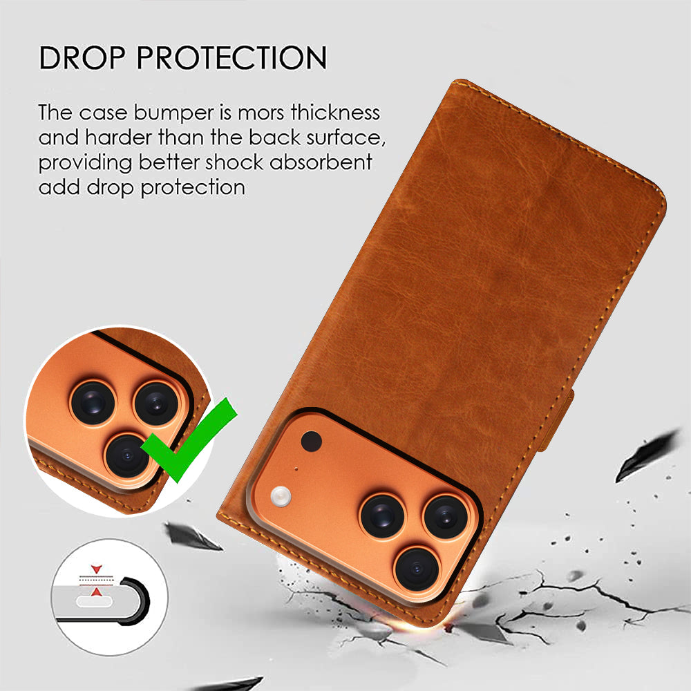 Premium Wallet Flip Cover for Apple iPhone 17 Pro Max
