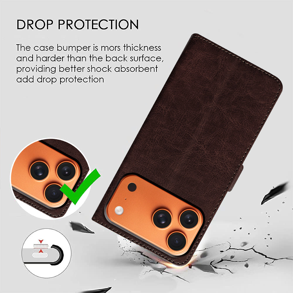 Premium Wallet Flip Cover for Apple iPhone 17 Pro Max