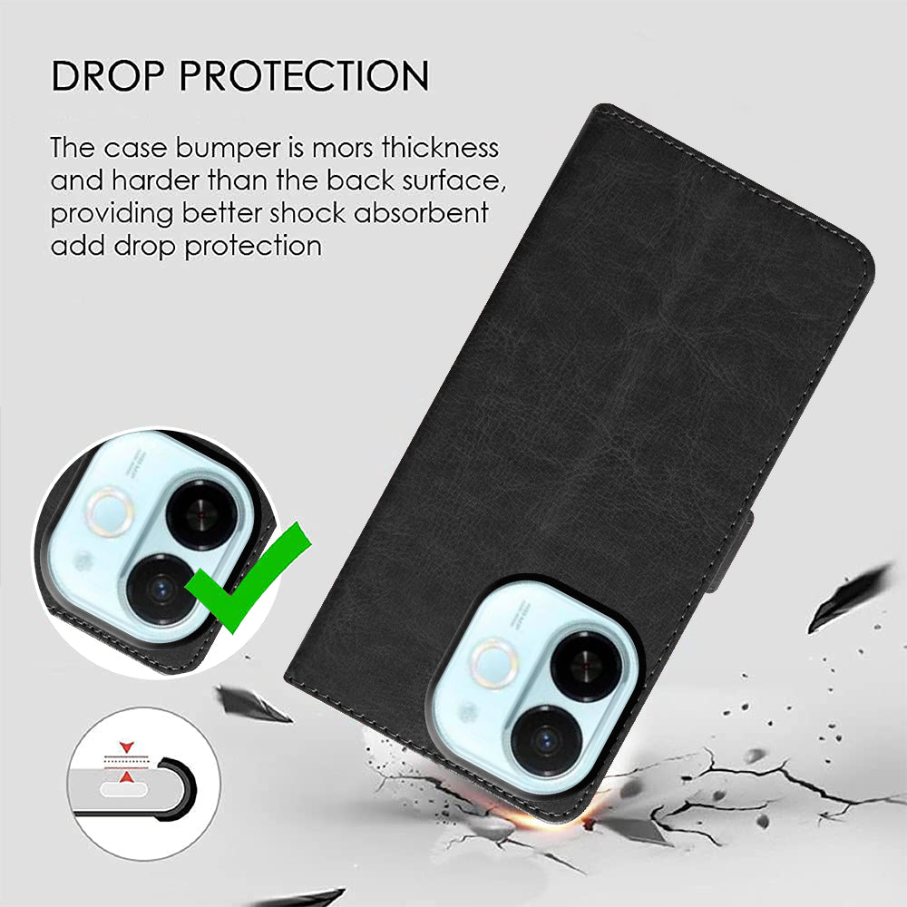 Premium Wallet Flip Cover for Tecno Spark 30C 5G