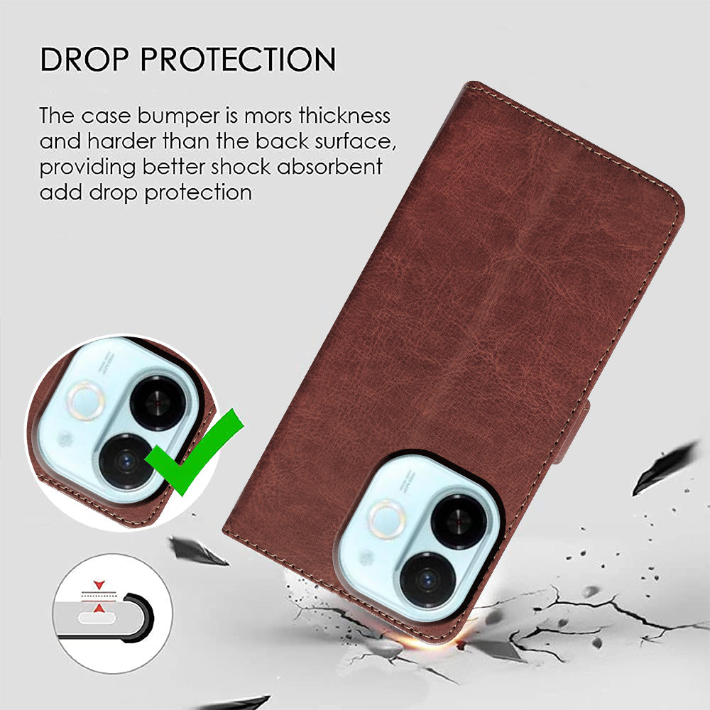 Premium Wallet Flip Cover for Tecno Spark 30C 5G