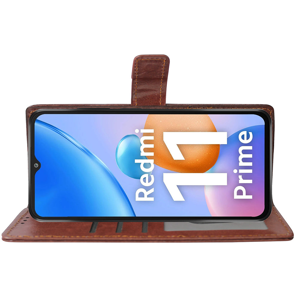 Premium Wallet Flip Cover for Mi Redmi 11 Prime 4G
