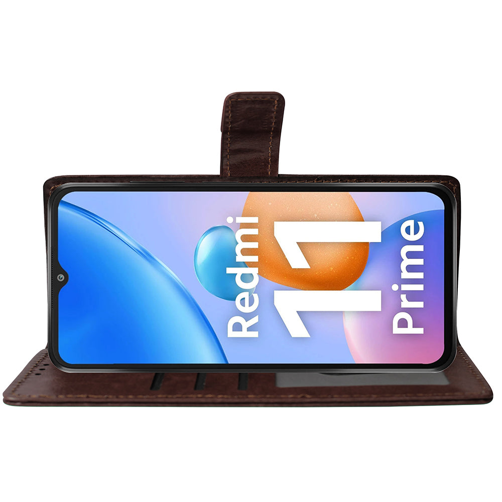 Premium Wallet Flip Cover for Mi Redmi 11 Prime 4G