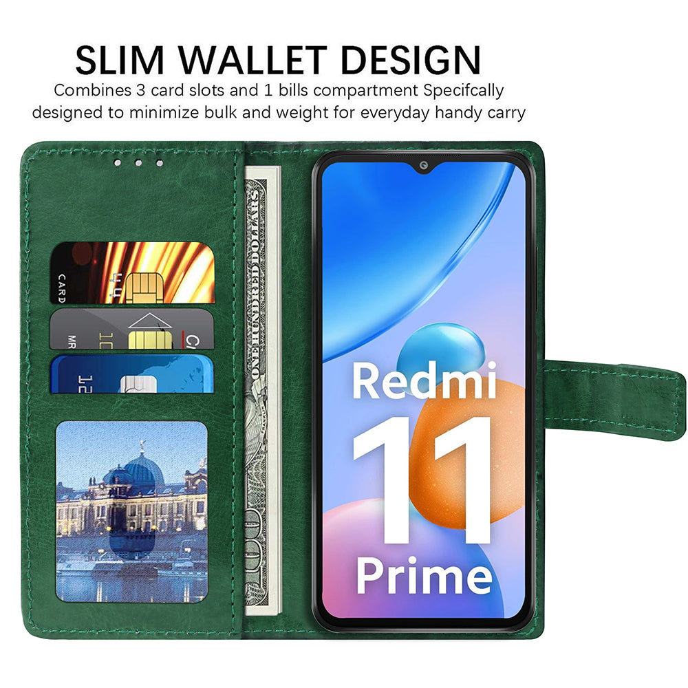 Premium Wallet Flip Cover for Mi Redmi 11 Prime 4G