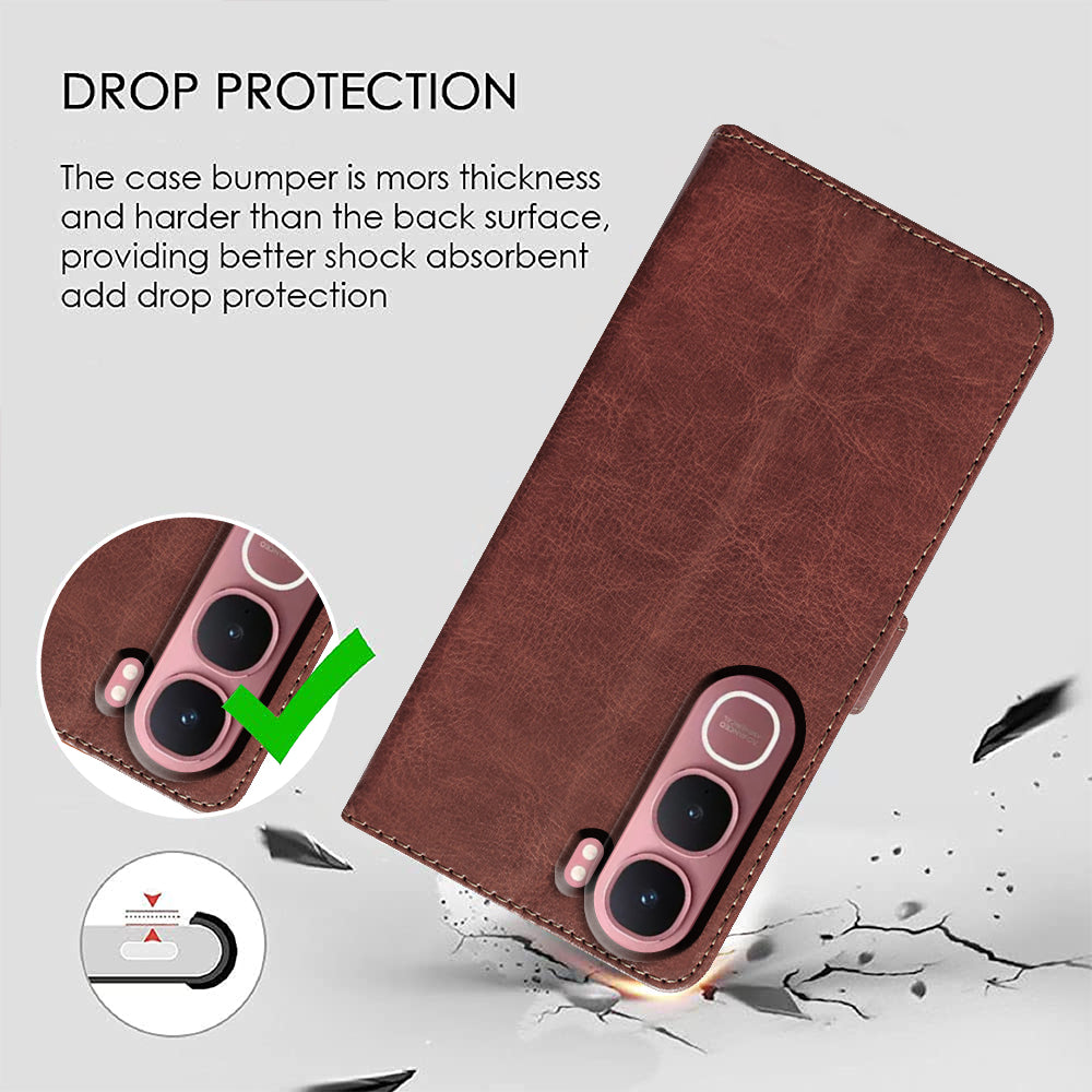 Premium Wallet Flip Cover for Vivo Y31 5G